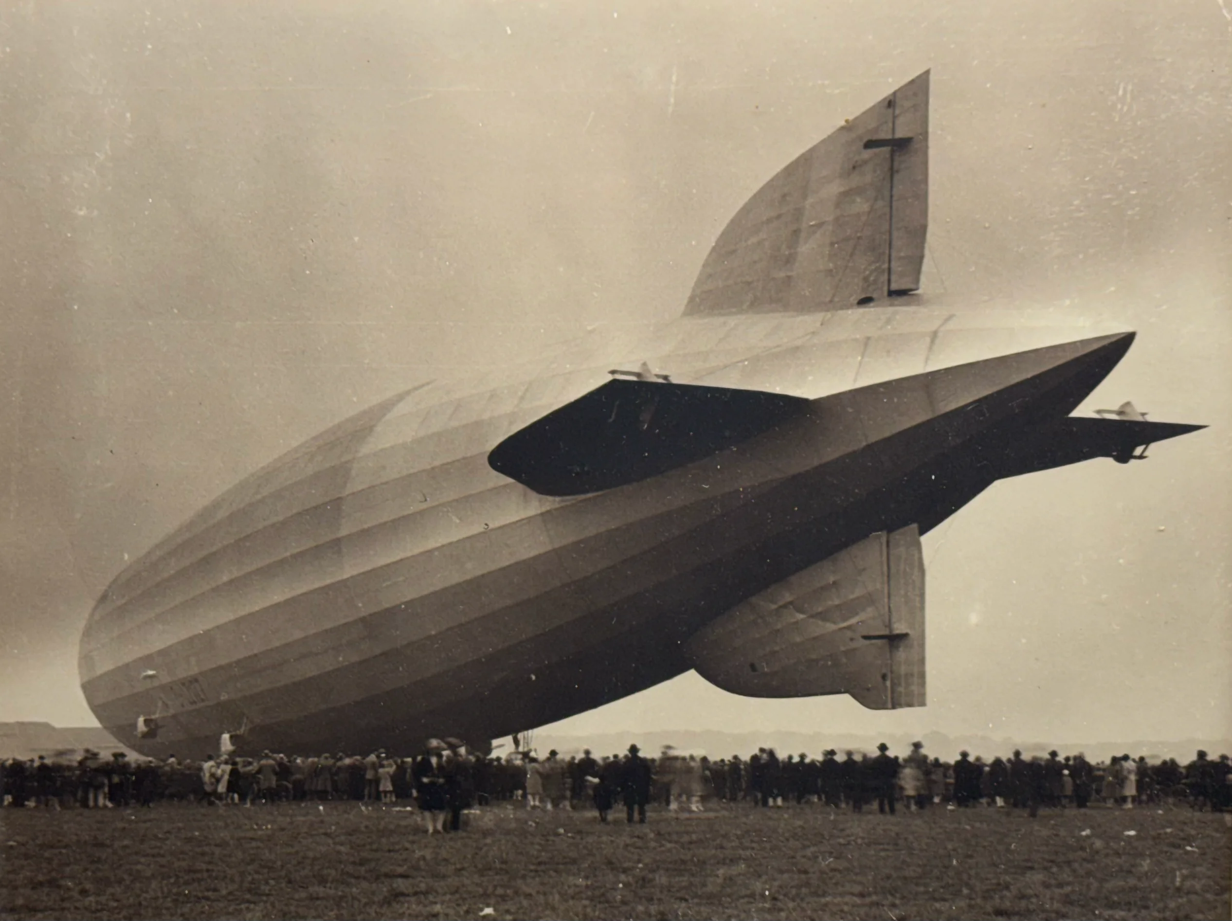Historische Zeppelin-Landung im Rhein-Main-Gebiet nahe Langen